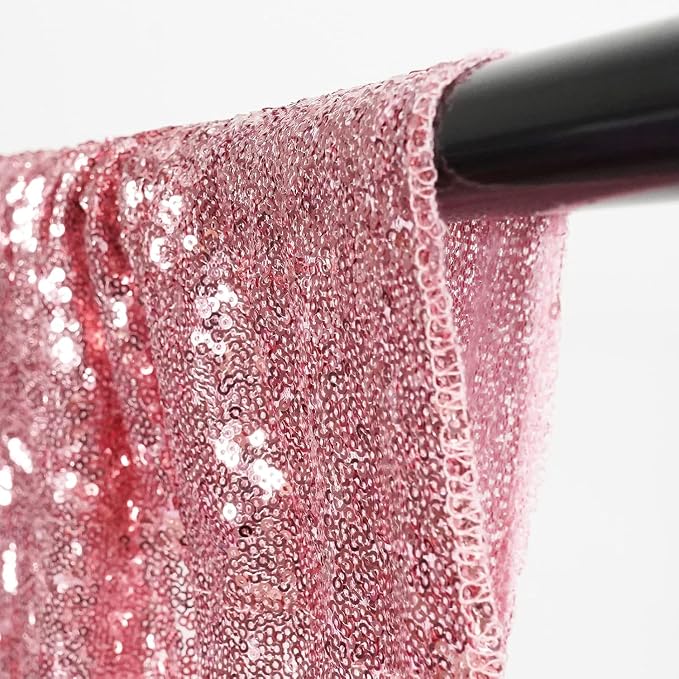 Poise3EHome 8FT x 8FT Sequin Photography Backdrop Curtain - Image 5