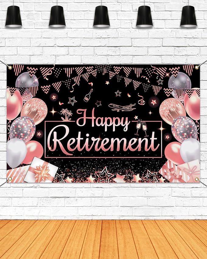Mocsicka Happy Retirement Banner by Mocsicka