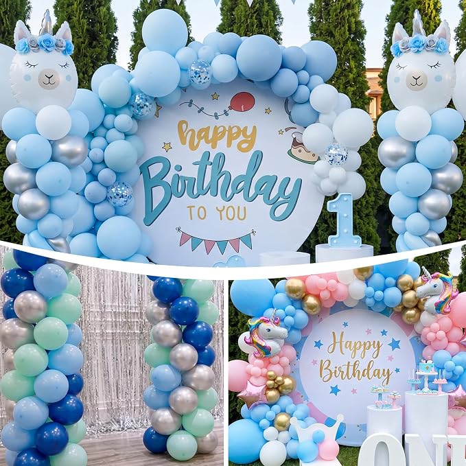 Hicarer 8 Sets Balloon Column Stand, 7ft Adjustable Metal Telescopic Pillar Set - Image 5