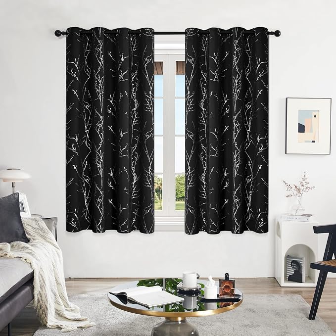 Deconovo Living Room Curtains 63 Inches Long, Thermal Insulated, Room Darkening by Unknown
