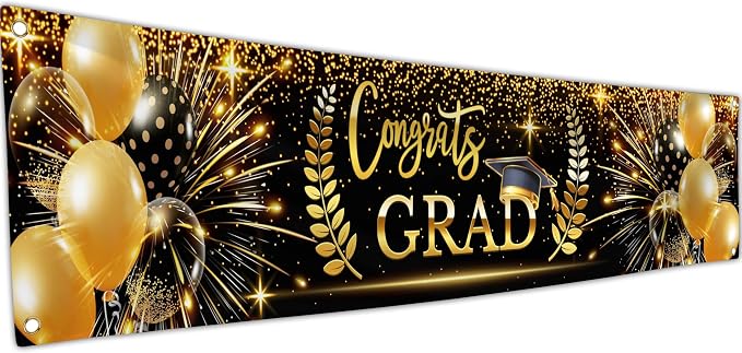 Congrats Grad Banner for Prom by Bravita