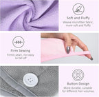 Microfiber Hair Towel Hair Wrap: 2 Pack 10X26 Hair Dryer Towels for Women Absorbent Turban Twist Hair Drying Shower Cap Curly Hair Products for Hair Care Hair Accessories (01 5-Pcs Multicolor)