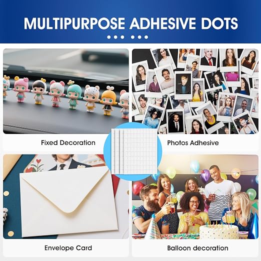 AROIC 1000 Pcs Double Sided Sticky Dots, Strong Adhesive Gel Double Sided Tape - Image 7