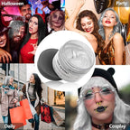 Silver Grey Hair Wax Pomades 4.23 oz - Natural Hair Coloring Wax Material Disposable Hair Styling Clays Ash for Cosplay, Party (Silver Grey)