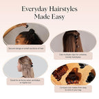 Kitsch Small Hair Clips for Women - Stays In Place Without Pulling or Snagging | Durable Plastic, Sturdy Small Claw Clips | Ideal Gifts for Women - Black & Tortoise, 6 Pcs