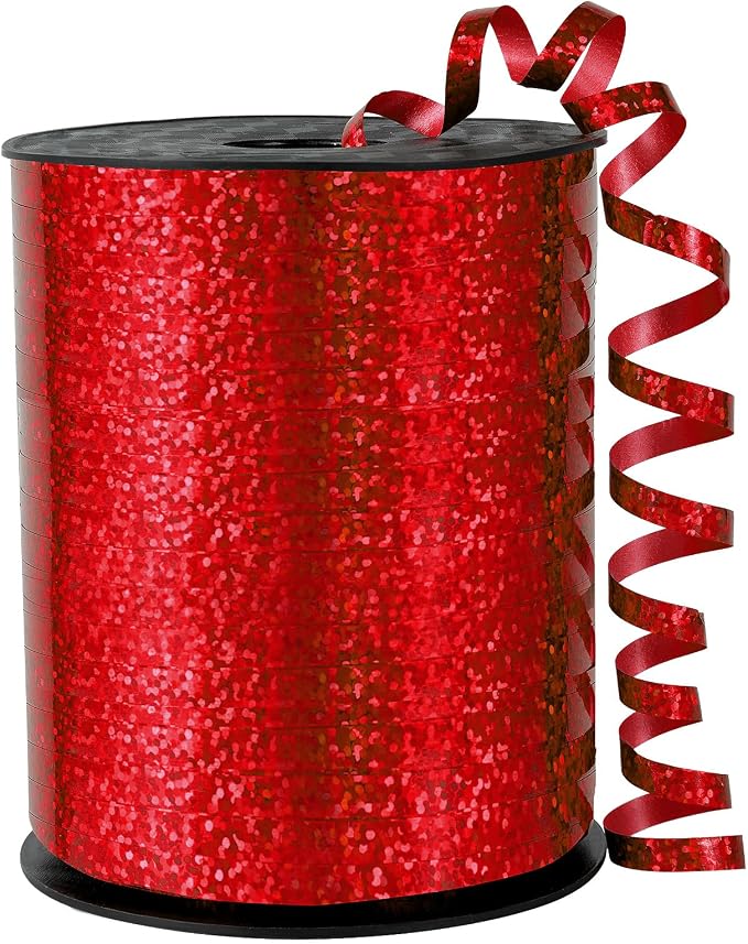 Red Curling Ribbon by OMISELIO