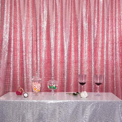 SquarePie 8x8ft Fuchsia Pink Sequin Backdrop, High Density Non-Transparent - Image 8