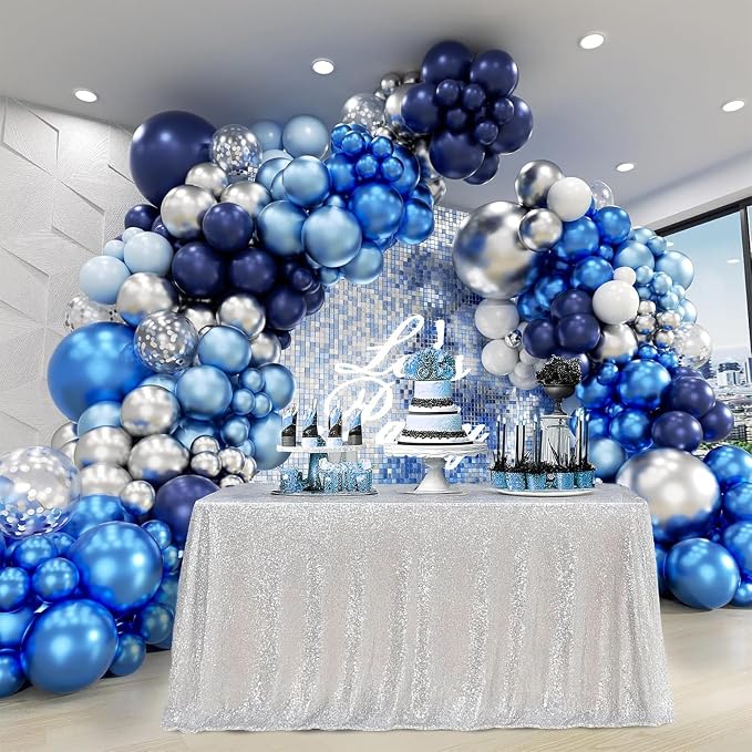Patimate Blue Silver Balloons Set - Image 2