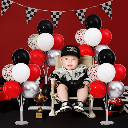 4 Sets Red Black Balloons Stand - Image 9