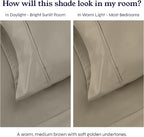 California Design Den Standard Queen Size Pillowcase Set - 400 Thread Count, 100% Cotton Sateen, Set of 2 Pillow Covers, Soft and Breathable - Taupe