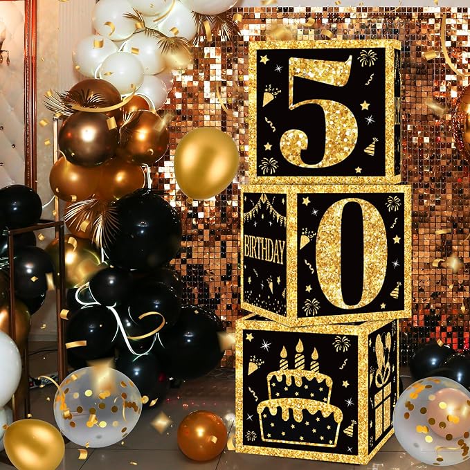 DataMoon 50th Birthday Decorations Boxes - Image 8