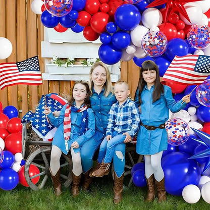 Red White Blue Balloon Arch Kit - Image 2
