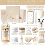 Christmas Gifts for Women & Teenage Girls, 10 Day Self Love Challenge to Unlock 10 Wrapped Spa Gift Baskets, Tween Teen Girl Trendy Stuff Bath Shower Sets Self Care Birthday Gifts Stocking Stuffers