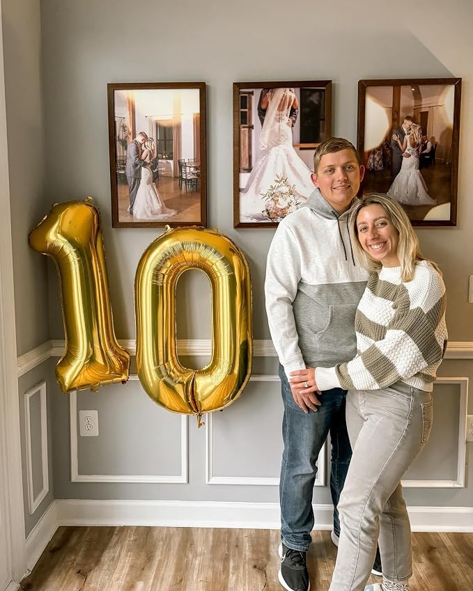Gold Number 10 Balloon 40 Inch - Image 7