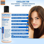 Scalp Psoriasis & Dandruff Shampoo and Conditioner by DermaSolve - Seborrheic Dermatitis Products - Naturally Heals Itchy Flakey Inflamed Skin and Provides Soothing Moisturizing Relief