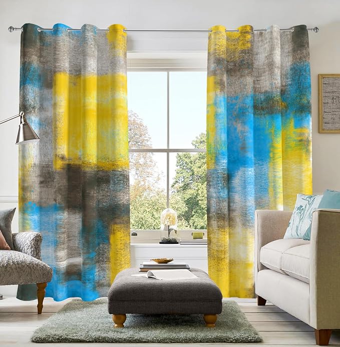 Asuexpect Abstract Curtains 2 Panels Abstract Rust Curtain Room Darkening by Asuexpect