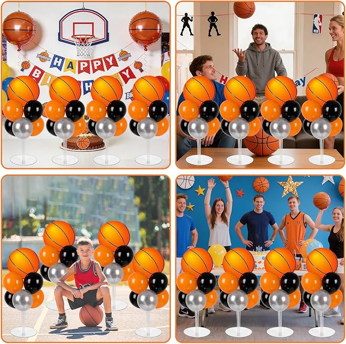 4 Sets Basketball Party Balloon Stand Kits - Image 7