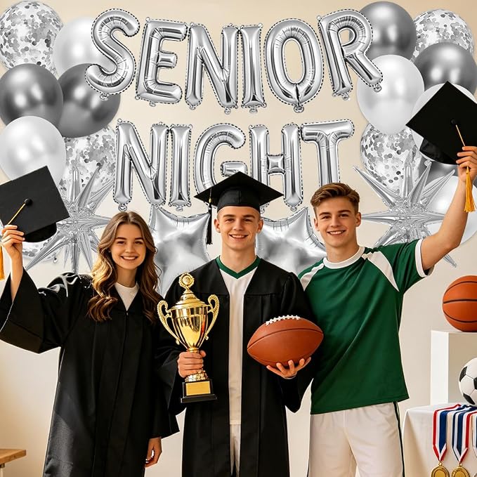 Silver Senior Night Decorations - Image 5