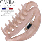 Camila Paris CP3078 French Hair Clip for Women, Beige, Girls Hair Claw Clip Jaw Fashion Durable and Styling Hair Accessories for Women, Luxury Ladies Strong Hold No Slip Grip Clamp, Made in France