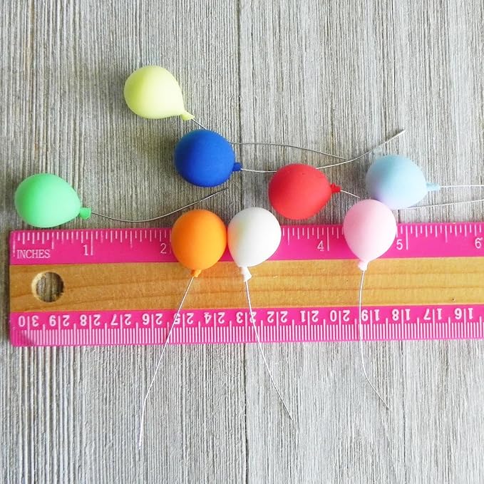 Dollhouse Miniature Balloons, Mini Balloons, 1:12 Scale Rainbow Balloons - Image 4