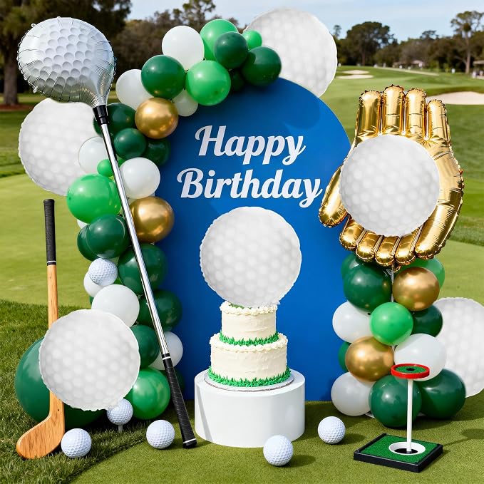 Biapian Golf Balloons Set, 18 Inch Golf Aluminum Foil Balloons - Image 4