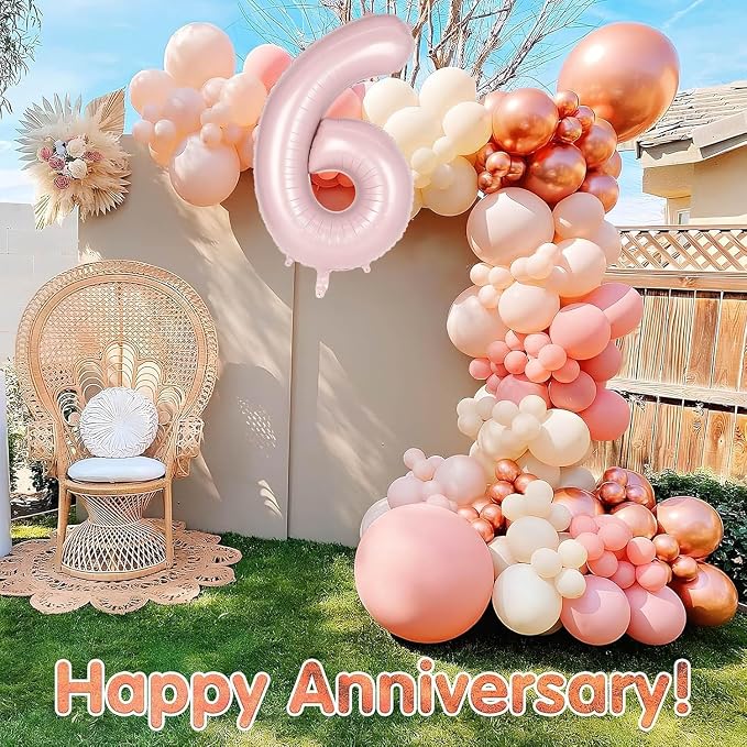 Light Pink Number 16 Balloon, 40 Inch Giant Mylar Number Balloons, Large Foil - Image 6