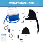 Polar Active Ice® 3.0 9QT Cold Therapy Ice Machine Programmable Timer Head Cap Cryotherapy Pain Relief System for Migraines & Headaches