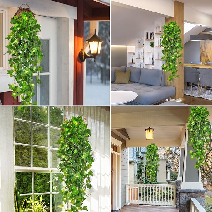 RECUTMS Fake Hanging Ivy Vines Plants - Image 6