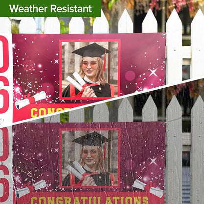 Graduation Banner, Personalized Class of 2026 Photo Graduation Decorations - Image 5
