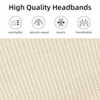 TERSE Headbands for Women Wide Non Slip Boho Head Bands Soft Elastic Thick Hairbands Fashion Workout Yoga Hair Accessories, 6 Pack