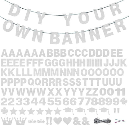 131 PCS Custom Banner DIY Letter Banners Personalized Banner by Unknown