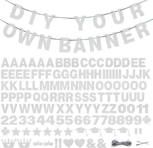 131 PCS Custom Banner DIY Letter Banners Personalized Banner by Unknown