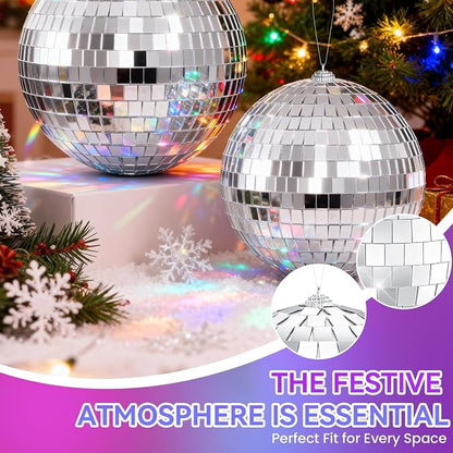 Youdepot Disco Ball 4 Inch 2-Pack, retro parties, classrooms and home decor. - Image 6