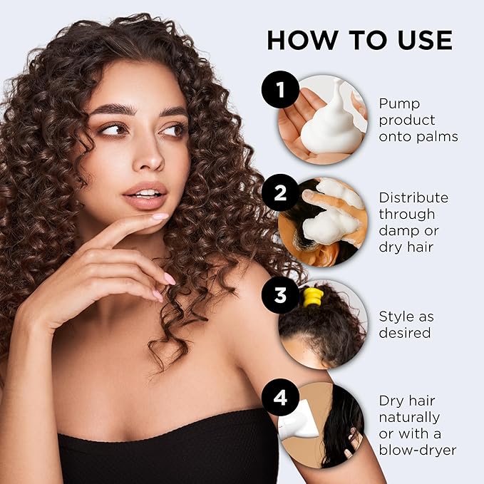 Style Factor EDGE BOOSTER Extra Shine & Moisture Rich Foam Mousse | Lightweight Styling for Curls, Waves, Braids, Locs & Protective Styles | Volume & Shine | With Lavender | 9 fl oz