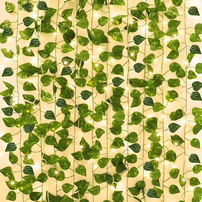 CEWOR 14 Pack 98ft Fake Ivy Vines, Artificial Ivy Garland by CEWOR