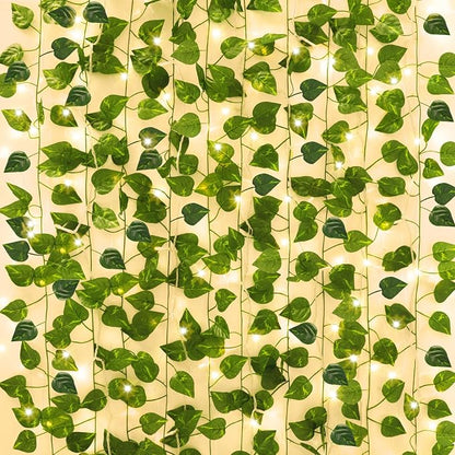 CEWOR 14 Pack 98ft Fake Ivy Vines, Artificial Ivy Garland by CEWOR