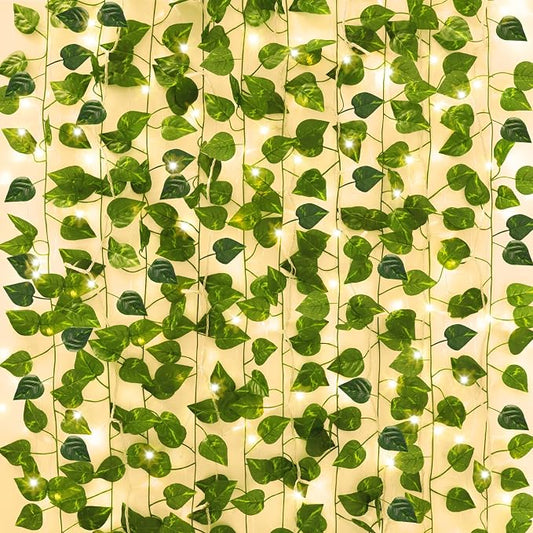 CEWOR 14 Pack 98ft Fake Ivy Vines, Artificial Ivy Garland by CEWOR