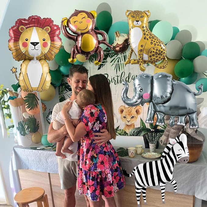Jungle Safari Animals Balloons, Jungle Safari Theme Birthday Party Decorations - Image 5