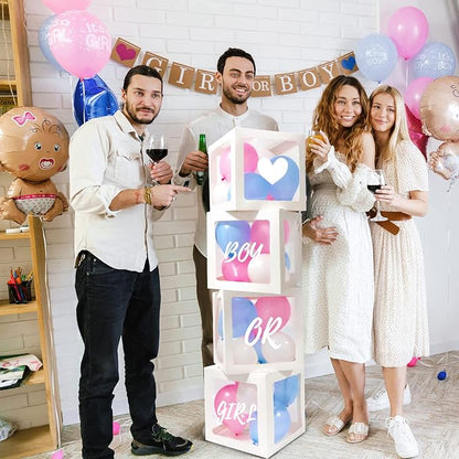 RUBFAC Baby Boxes with Letters and 36 Balloons - Image 6