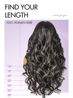 LUVME HAIR 7x6 HD Lace All-Day Comfort Wig 200% Density Hair PartingMax Lace Wigs Mix Blonde Highlight Color Loose Body Wave Lace Front Wigs Human Hair Pre Cut Plucked Lace Frontal Glueless 18 Inches