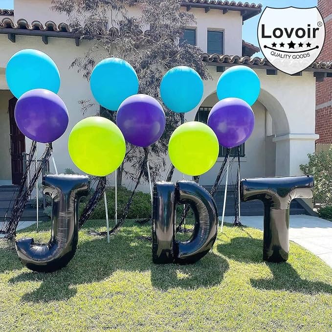 Lovoir 40 Inch Large Black Letter M Balloons Big Size Jumbo Mylar Foil Helium - Image 6