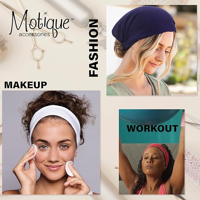 Marigold Wide Cotton Head Band Solid Boho Yoga Style Soft Hairband