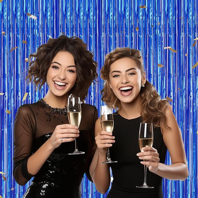 DECOCKRAT 3 Pack Foil Fringe Backdrop - Image 5