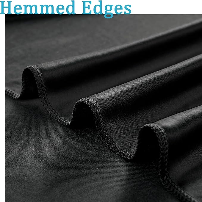 40ftx8ft Wrinkle Free Black Backdrop Curtains - Image 4