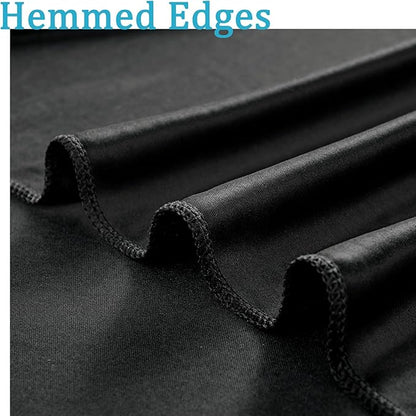 40ftx8ft Wrinkle Free Black Backdrop Curtains - Image 4