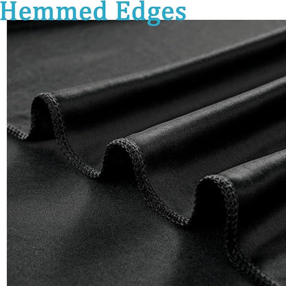 20ft x 10ft Wrinkle Free Black Backdrop Curtains - Image 8