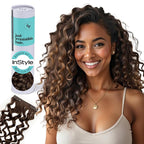 Irresistible Me 3A Curls Real Human Hair Extensions Clip Ins – 100% Human Hair Clip In Extensions for Length & Volume – Invisible Extension – Heat Resistant & Dyeable – Light Brown, 24 Inches