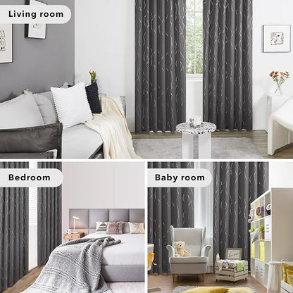 Deconovo Blackout Back Tab Curtains - Image 6