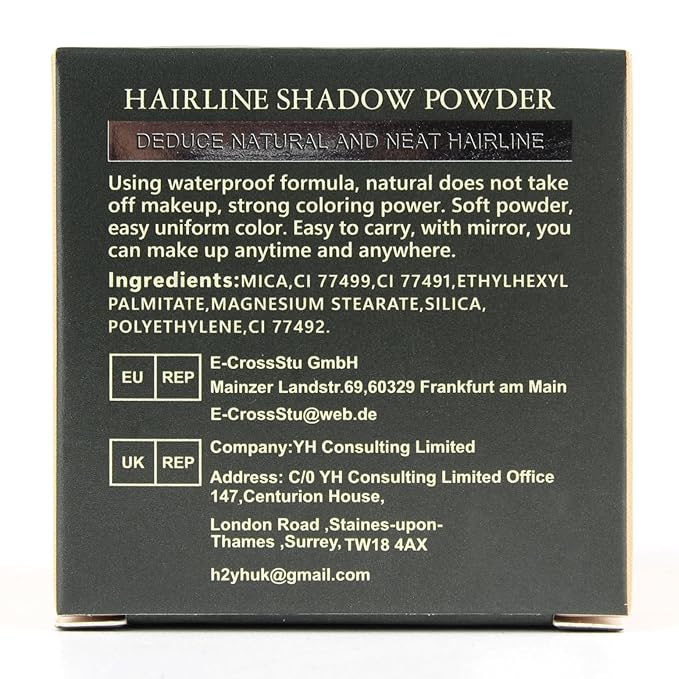 VOLLUCK Root Touch up Powder, Instant Hairline Powder for Thinning Areas and Gray Hair Coverage, Natural and Non-greasy Root Cover up for Women and Men (Light Brown, 0.14 Ounce)