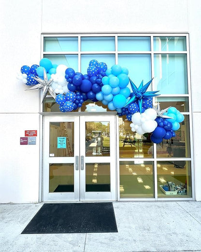 Blue White Balloons Arch Kit - Image 9